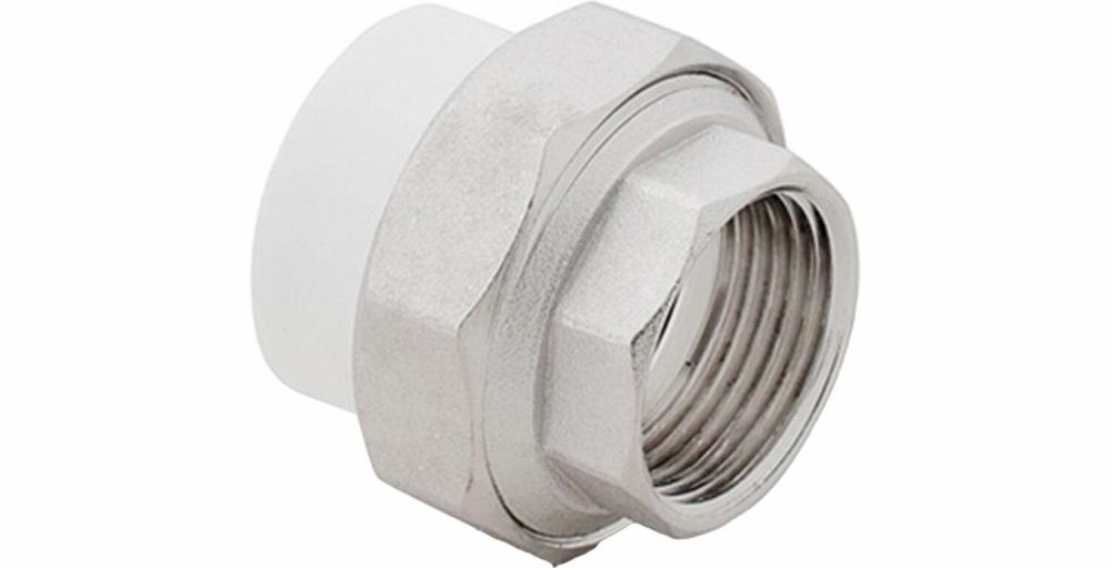 Муфта PP-R бел комб разъем Дн25х1" ВР VALFEX 10155225