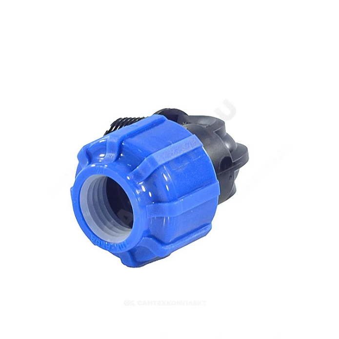 Отвод ПЭ компресс Дн32х3/4"х90гр ВР Ру16 РТП